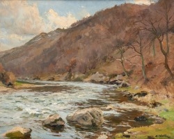 Artwork by Xavier Wurth, Le coude de la rivière, Made of Oil on canvas
