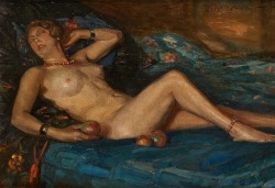 Artwork by Nestor Cambier, Dolce farniente, Made of Oil on canvas