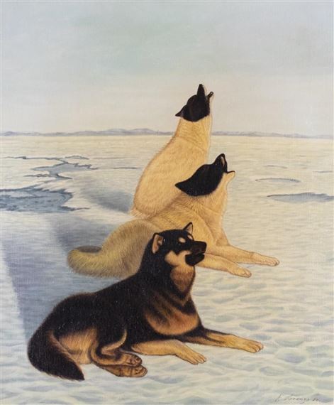 SLED DOGS by Lorenzo Fracchetti, 1980