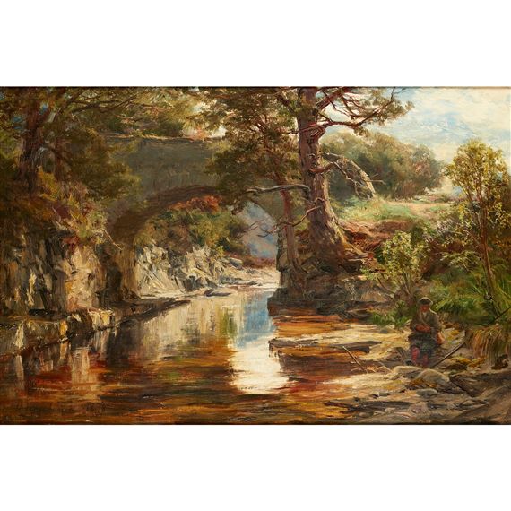 GRUDIE BRIDGE, LOCH MAREE by David Farquharson, dated 1878