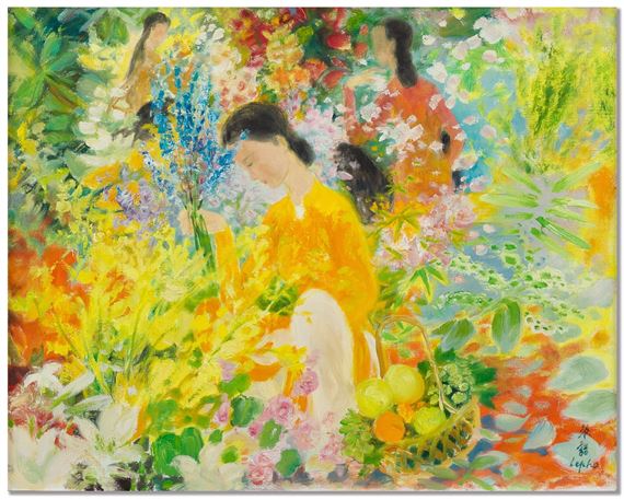 PICKING FRUITS AND FLOWERS by Lê Phổ