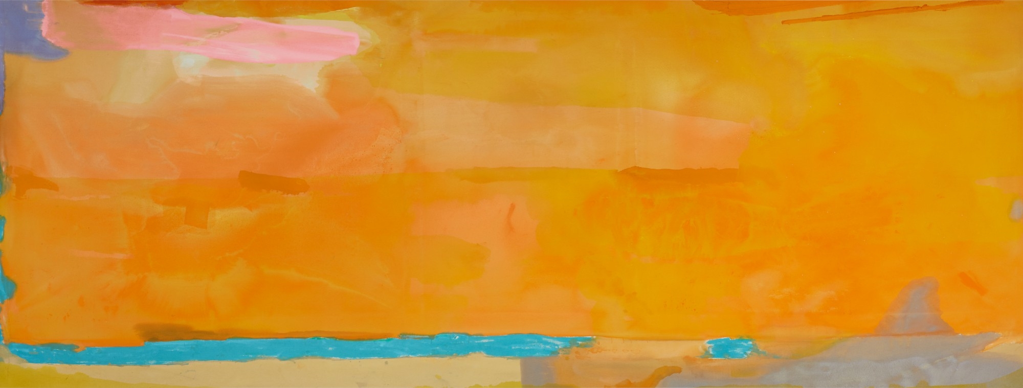 Artwork by Helen Frankenthaler, ROYAL FIREWORKS, Made of acrylic on canvas
