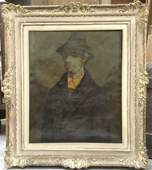 Ritratto di Uomo con Cappello e Camicia Gialla by Toffolo Anzil