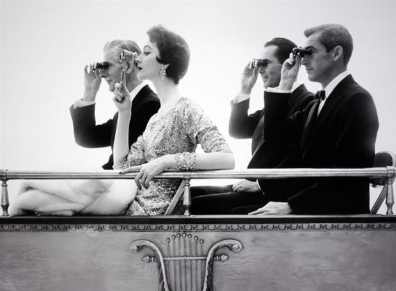 Opera Box, with Dovima, Bob Taft, Tom Charles & Victor Cutrer by William Helburn, 1961