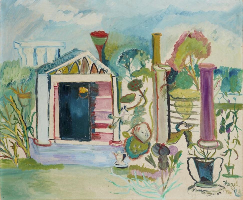 Hazel Guggenheim McKinley Garden Pond and My Victorian Courtyard