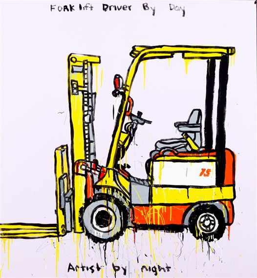 FORKLIFT DRIVER BY DAY - ARTIST BY NIGHT by Nigel Sense