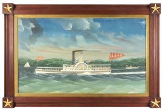 Portrait of the Gold Rush steamer Wilson G. Hunt. - James & John Bard