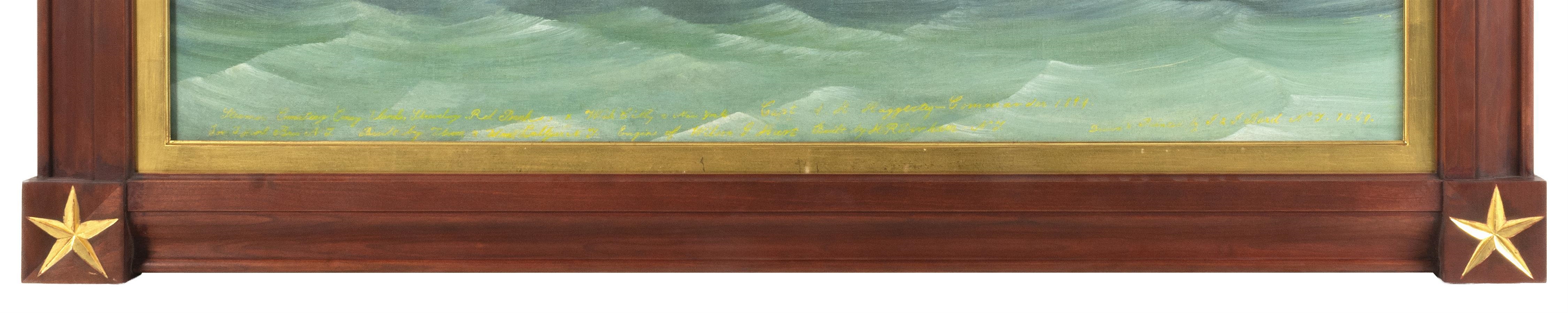 Artwork by James & John Bard, Portrait of the Gold Rush steamer Wilson G. Hunt., Made of Oil on canvas