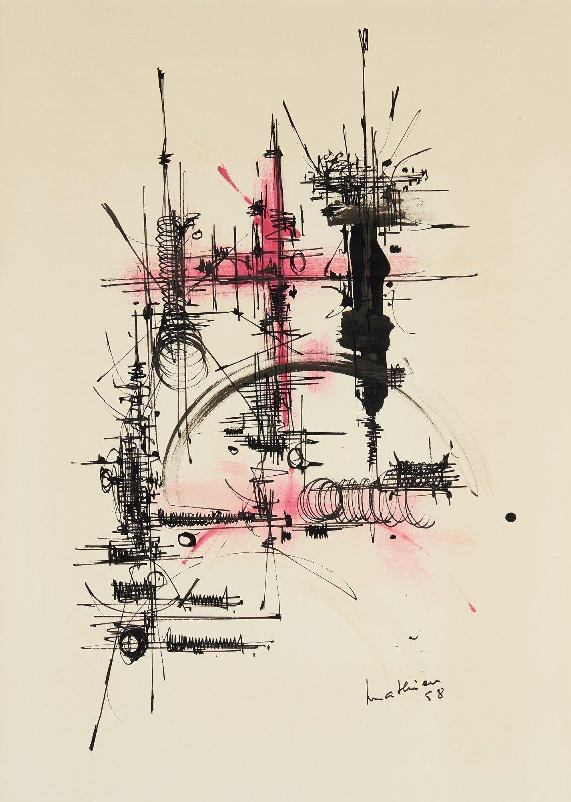 Georges Mathieu | Untitled (1958) | MutualArt