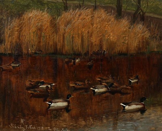 “Fra Østre Anlæg” by Niels Peter Rasmussen, 1918