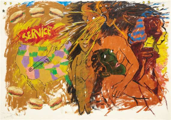 The Monkey Wrench by Robert Colescott, Painted in 1993