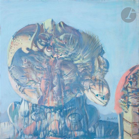 La Galerie des ancêtres VIII by Miodrag Djuric Dado, 1969