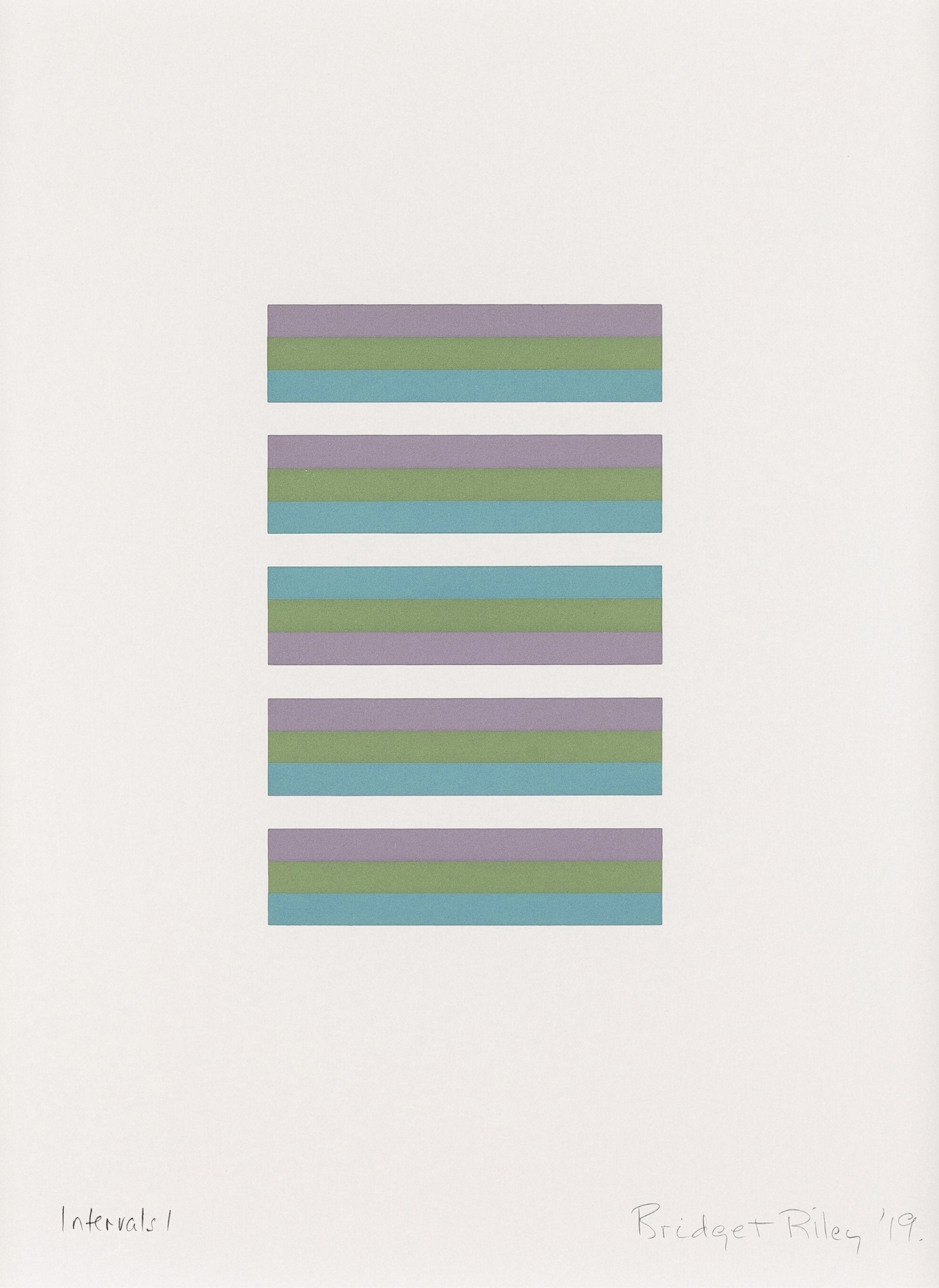Bridget Riley | Intervals 2 (2019) | MutualArt