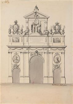 Projet de décor d'église - Balthasar Ferdinand Moll