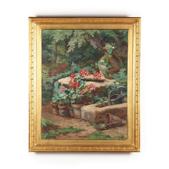 Potted Geraniums by Charles Mairet