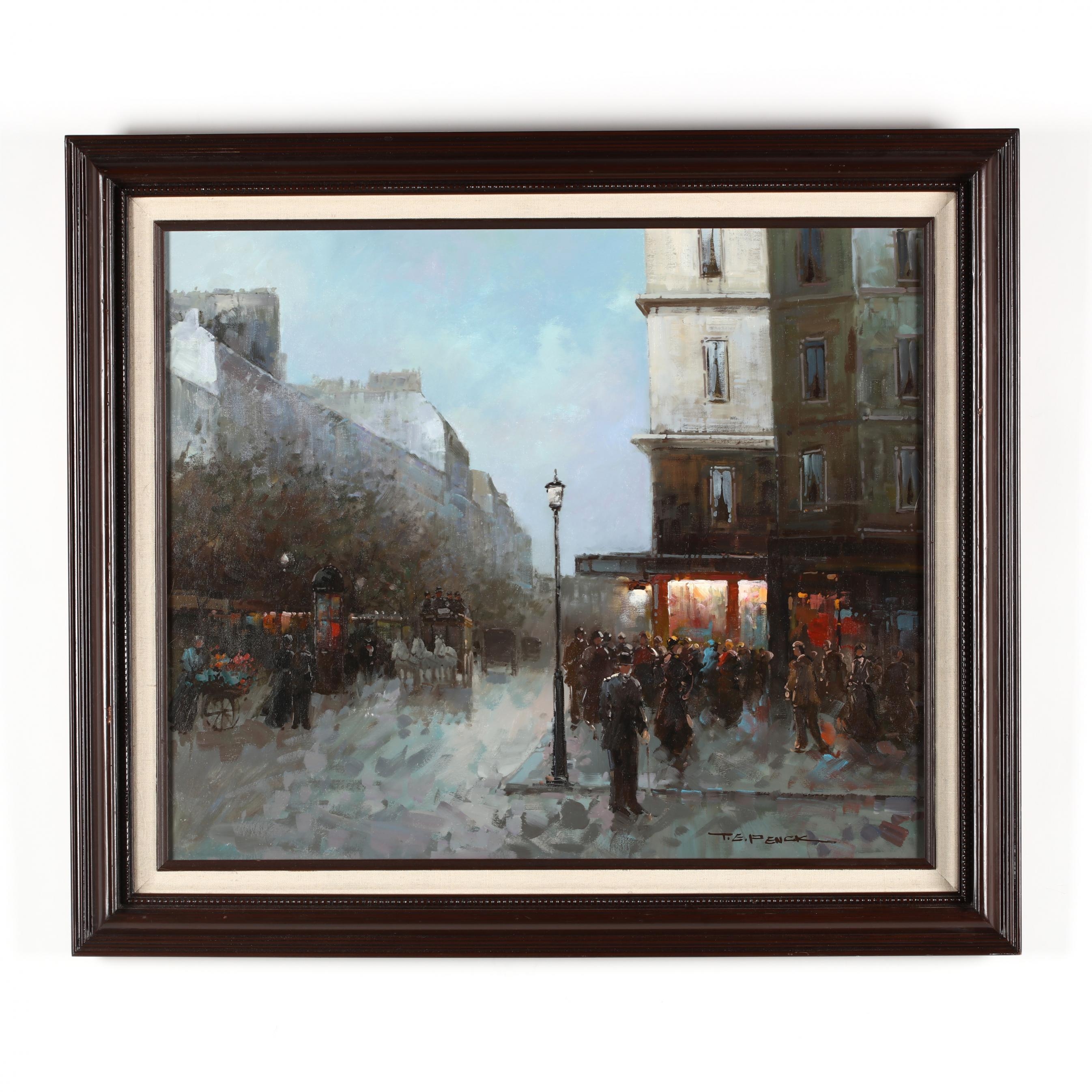 T. E. Penck | Parisian Street Scene | MutualArt