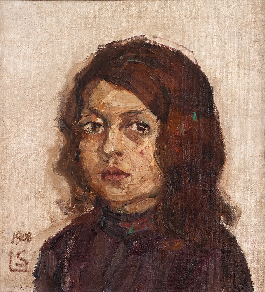 Rosto Feminino by Lasar Segall, 1908