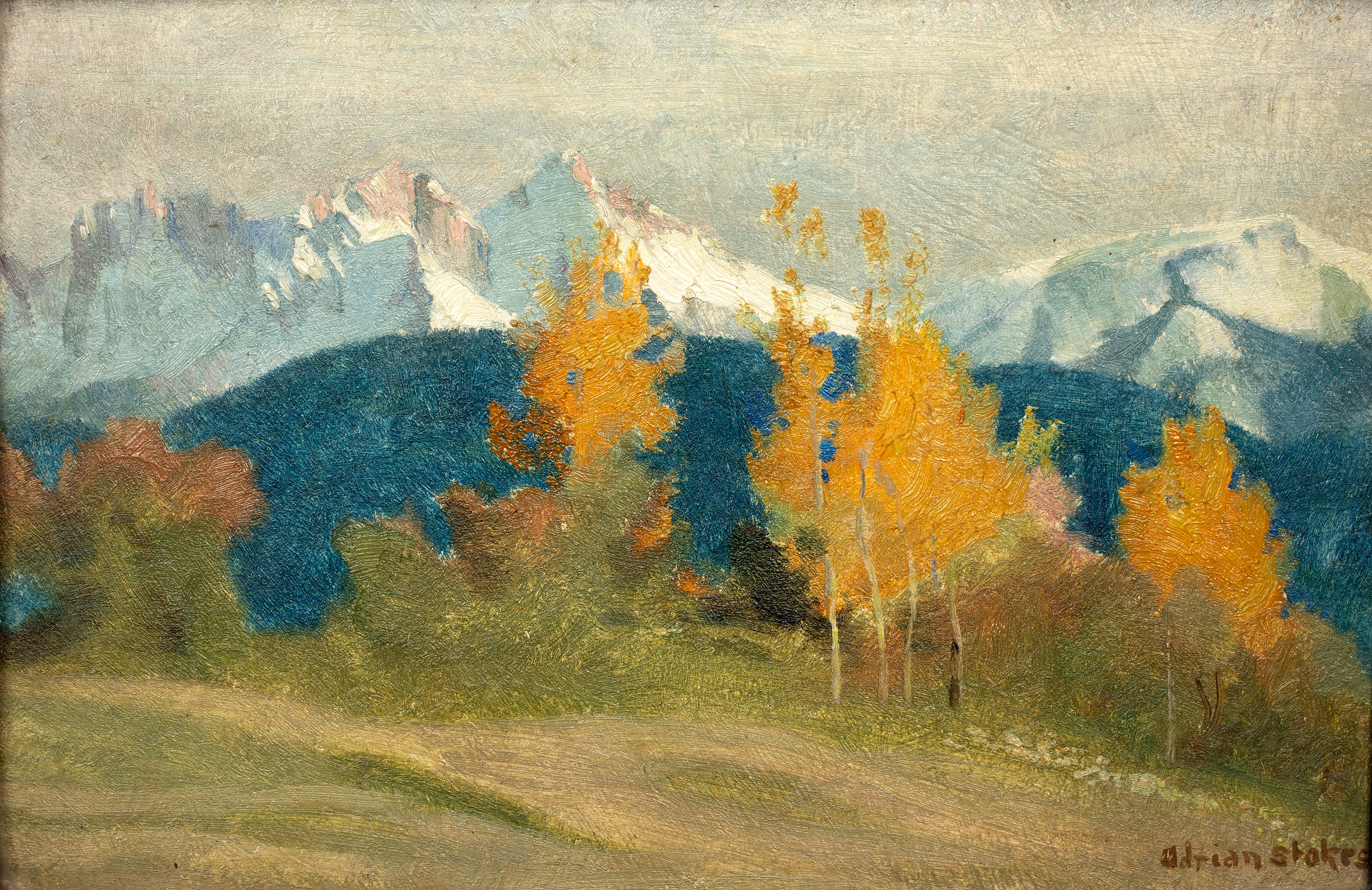 Adrian Scott Stokes | Mountain range | MutualArt