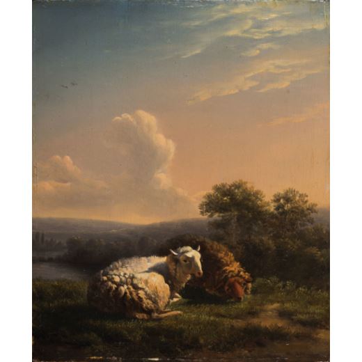 Paesaggio con animali by Jean-Louis Demarne