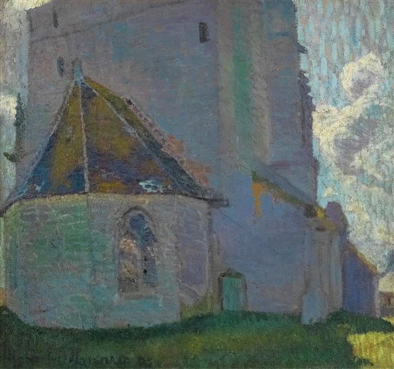THE CHURCH, LANDSCAPE OF BRITTANY by Robert Delaunay, 1905
