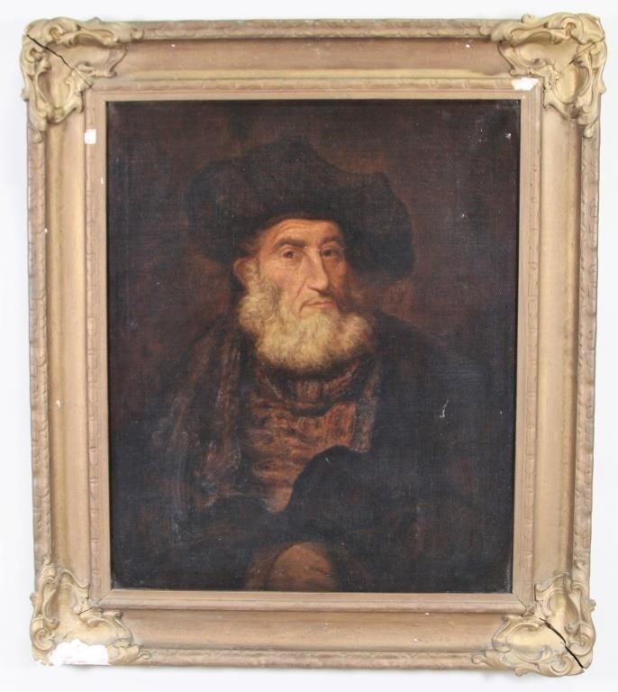 Rembrandt van Rijn | PORTRAIT OF A BEARDED GENTLEMAN | MutualArt