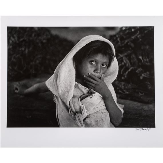 Niña de Ixmiquilpan by Alicia Ahumada Salaíz, dated  1989