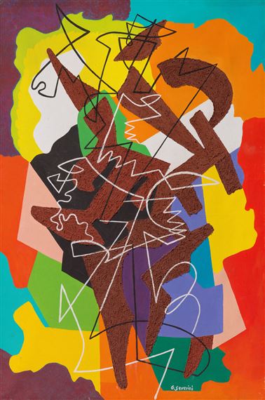Danseuse en paysanne by Gino Severini, Painted circa 1958-1959