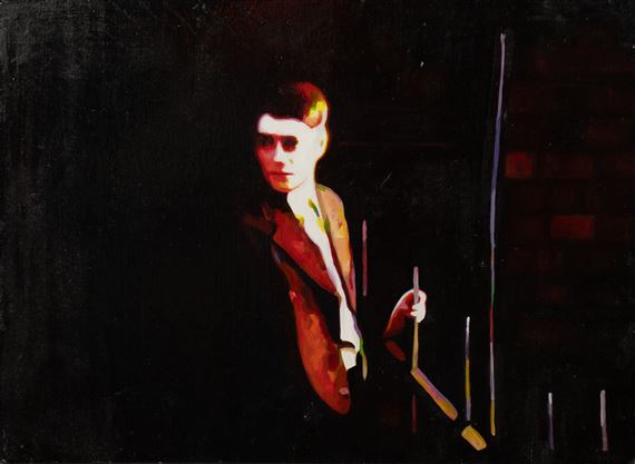 Painting "On Cue" by Richard Cuerden