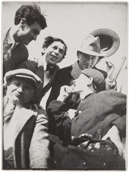THE BAUHAUS BAND (HEINRICH KOCH, HERMANN CLEMENS RÖSELER, WERNER JACKSON, ALEXANDER 'XANTI' SCHAWINSKY, MARCEL BREUER) by T. Lux Feininger