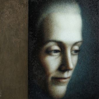 Composition with a woman's face - Christina Mosegaard