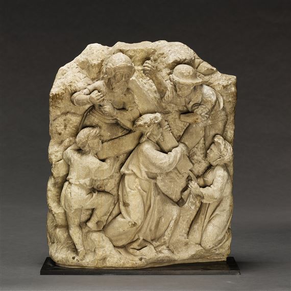 RELIEF WITH CHRIST CARRYING THE CROSS - Adam Kraft