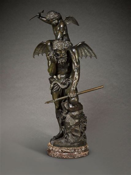 Maria Ighina Barbano | CUPID TOWERING OVER SATAN (1899) | MutualArt