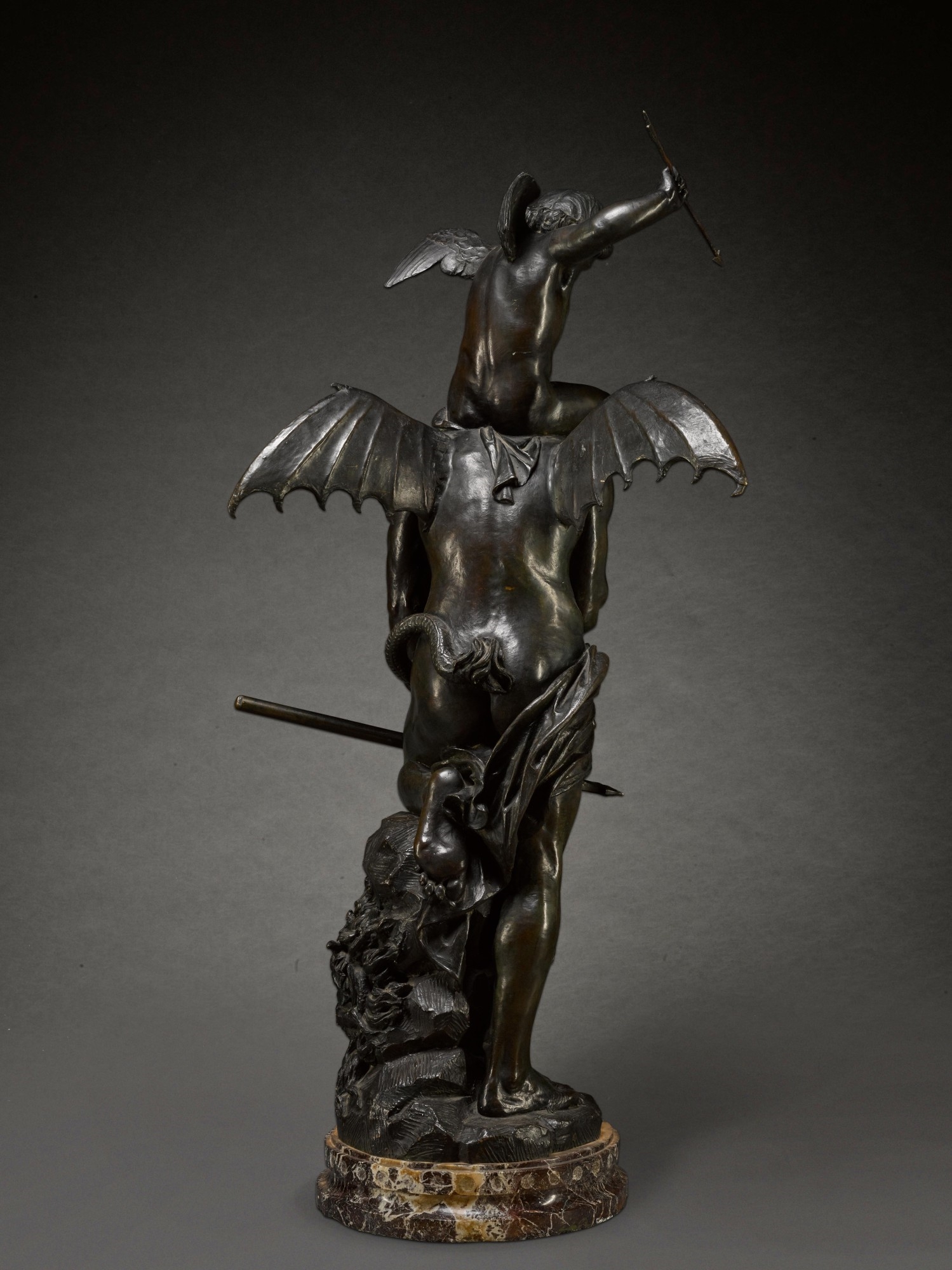 Maria Ighina Barbano | CUPID TOWERING OVER SATAN (1899) | MutualArt