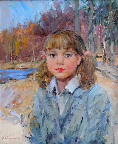 Walking in the forest by Nikolai Nikolaevich Baskakov