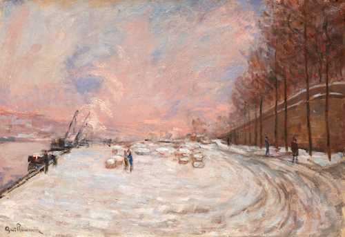 Le quai Saint Bernard, Paris. by Armand Guillaumin, Circa 1880