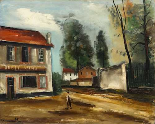 Le débit de vin by Maurice de Vlaminck, 1924