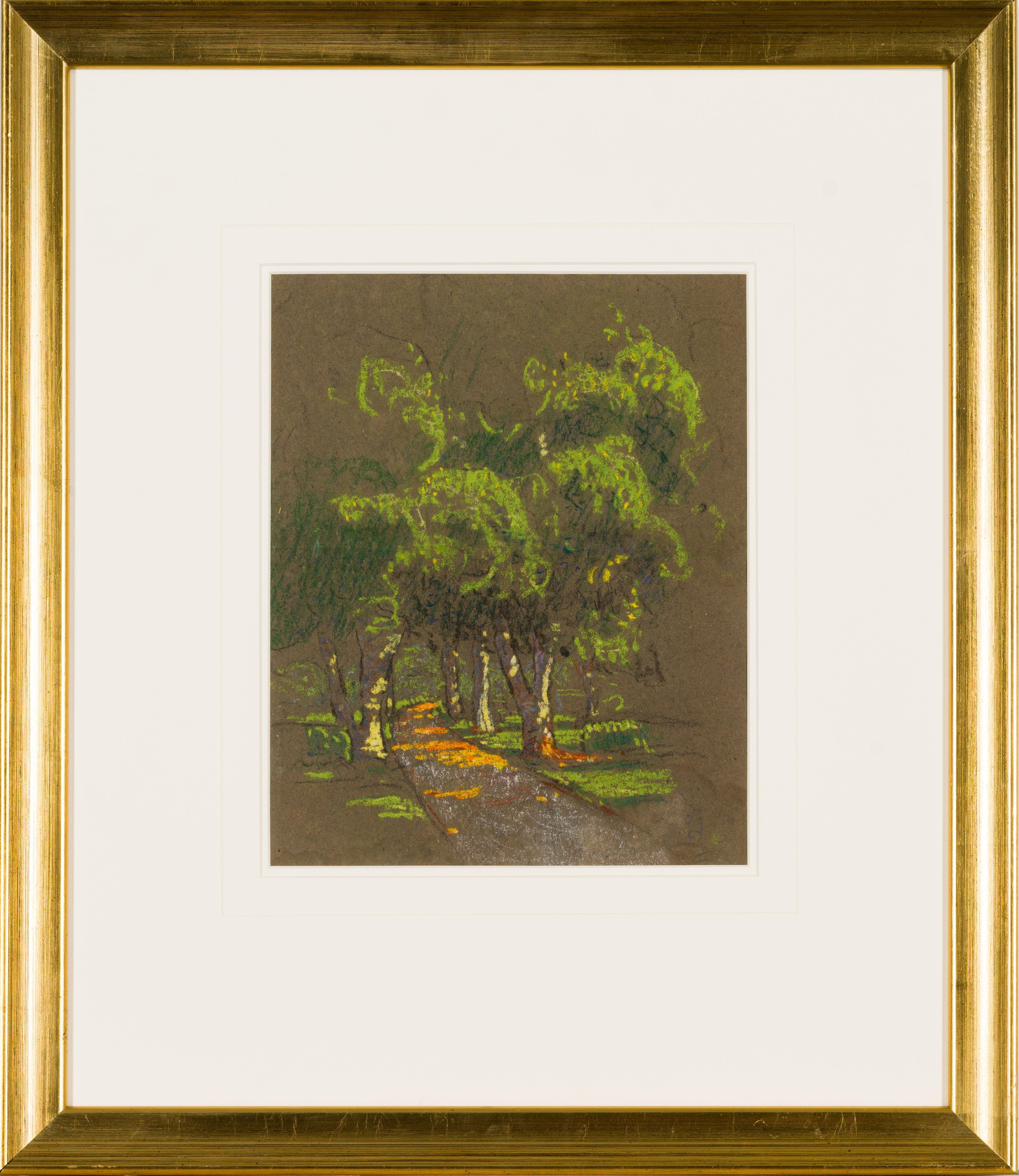 Artwork by Clément Sénèque, Botanical Gardens, Durban, Made of chalk pastel on paper