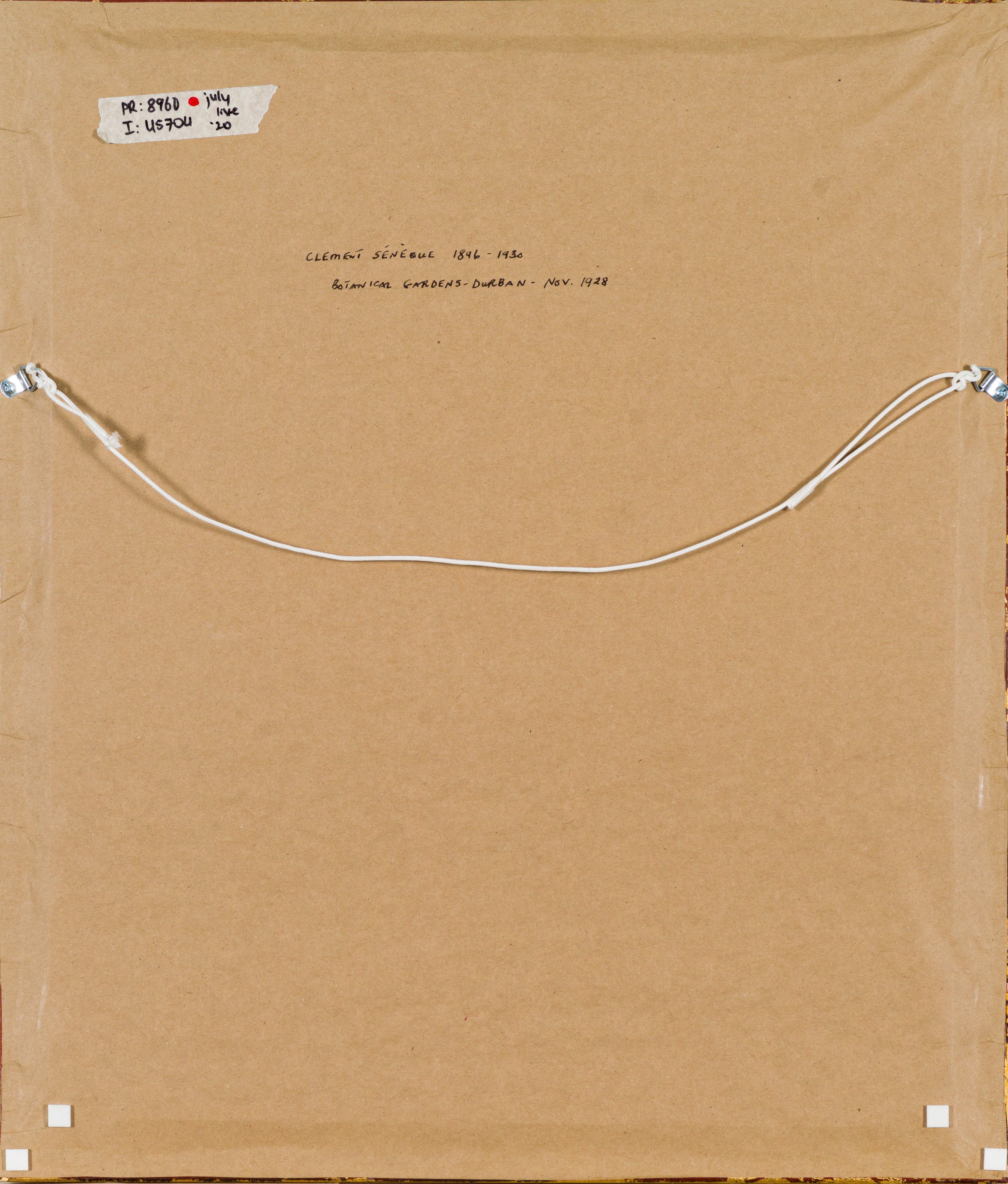 Artwork by Clément Sénèque, Botanical Gardens, Durban, Made of chalk pastel on paper