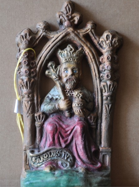 Artwork by Zdenek Mezl, Karel IV, Made of colored plaster