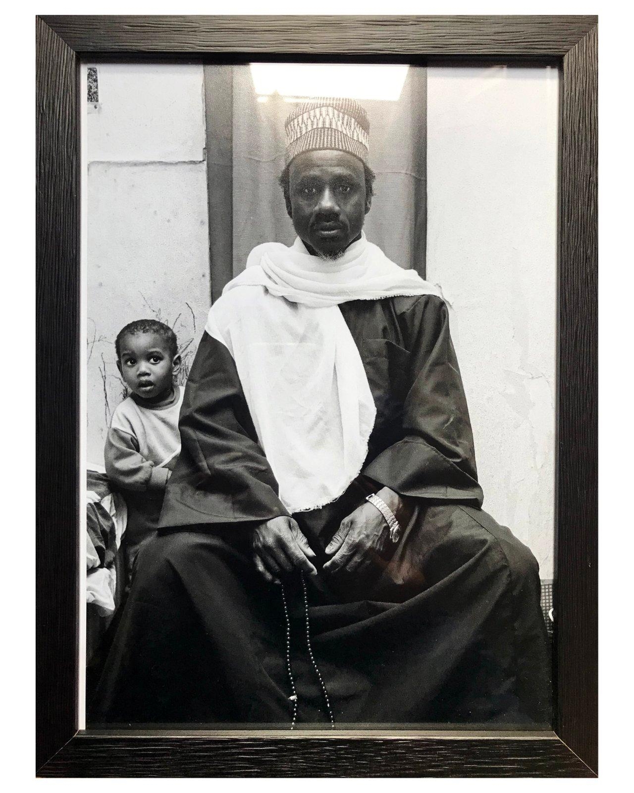 Artwork by Darryl Evans, Marabout and his son, Made of silver print