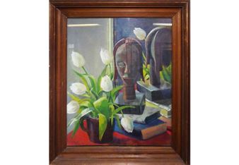 Still Life with African sculpture - G. Wynifrede Dorothy Watton