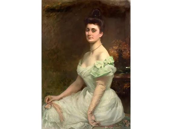 PORTRAIT EINER EDELDAME by Vittorio Matteo Corcos, 1899