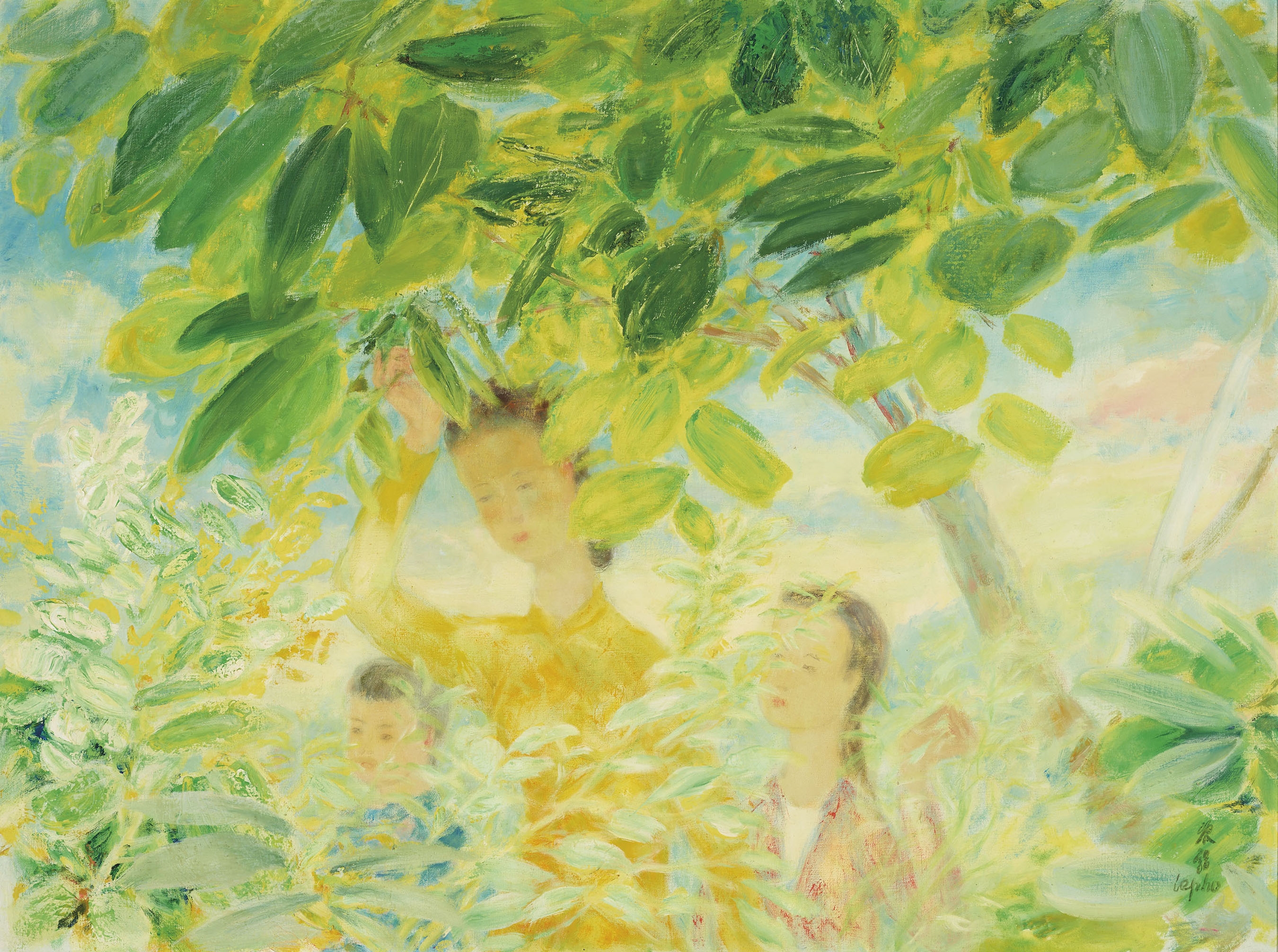 Artwork by Lê Phổ, Composition, Made of oil on canvas