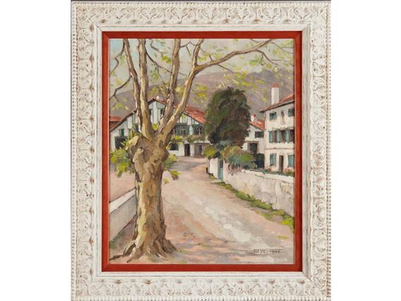 Platane devant la ferme basque by Philippe Veyrin