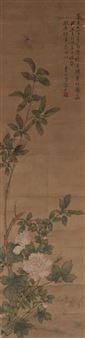 Insects amongst blossoming foliage - Li Shifen