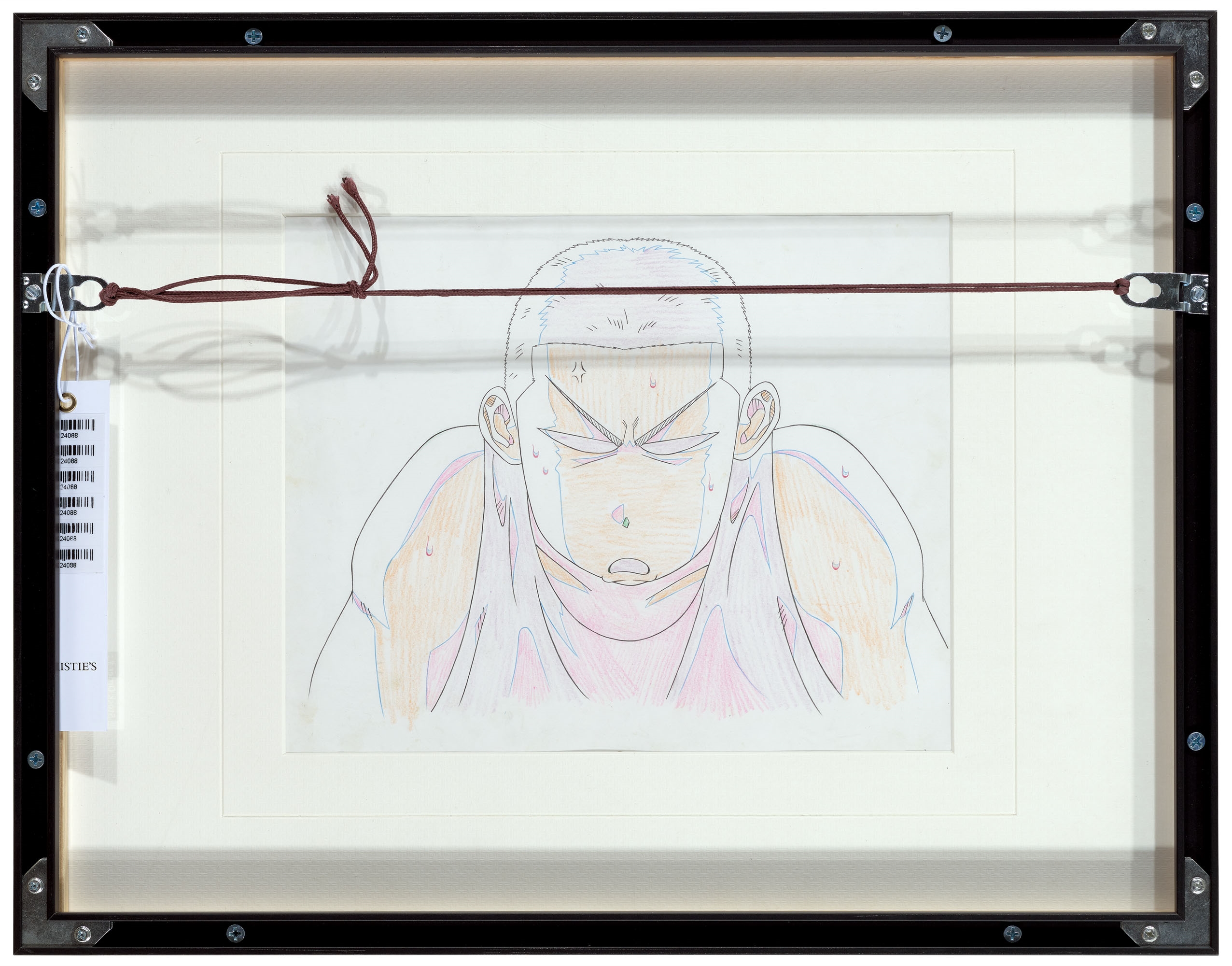 Artwork by Toei Animation, Two works: Hanamichi Sakuragi, Made of acrylic and marker on cel; & gouache on paper; pencil and colour pencil on paper