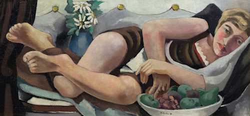Woman reclining  by Friedrich Wilhelm Meyer, 1937