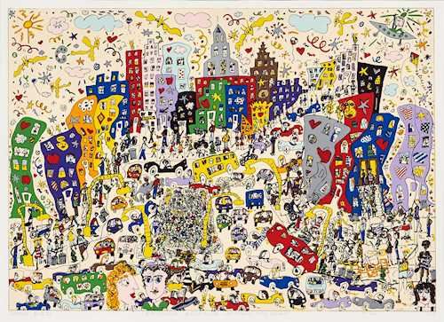 James Rizzi | SOMETHING FISHY GOING ON (1995) | MutualArt