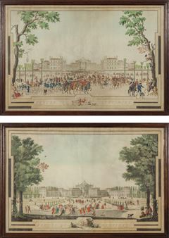 Two works: Vedute di Stupinigi - Ignazio Sclopis