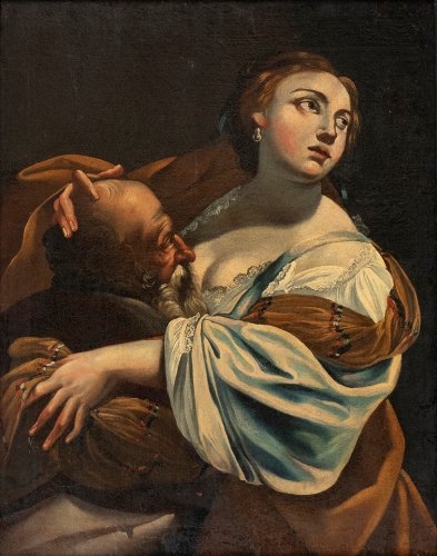 Artwork by Simon Vouet, Roman Charity (Cimon and Pero), Made of Oil on canvas